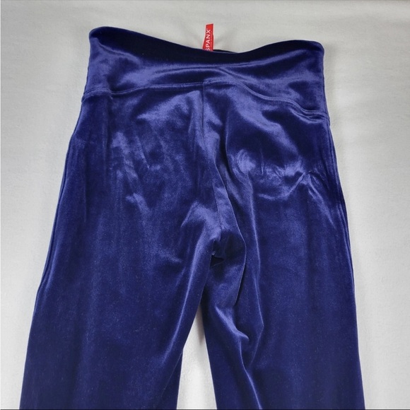Spanx Velvet Velour Leggings Women’s XL Navy Blue Pants Pull On Stretch - Picture 3 of 5